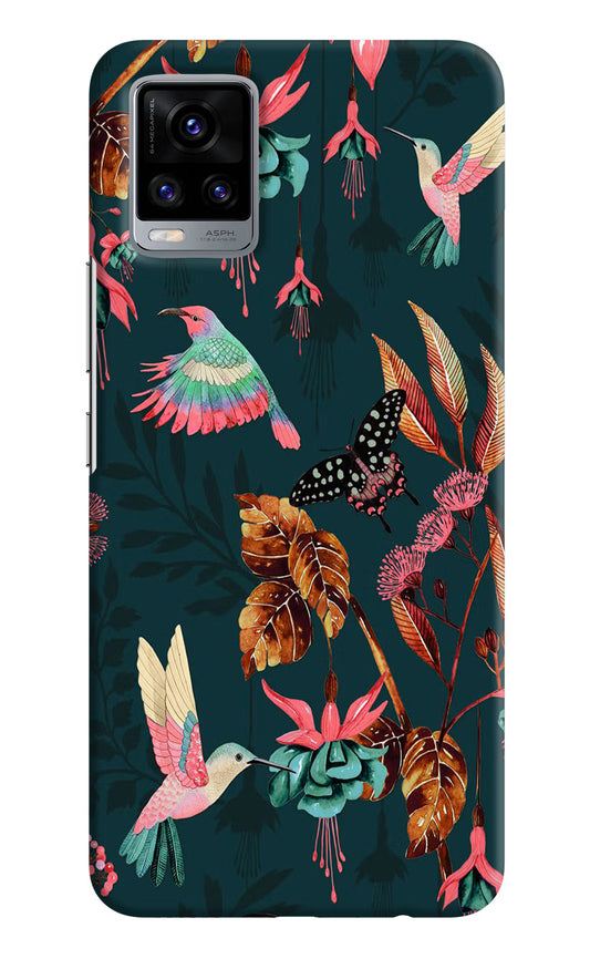 Birds Vivo V20 Hard Case Back Cover by Casekaro