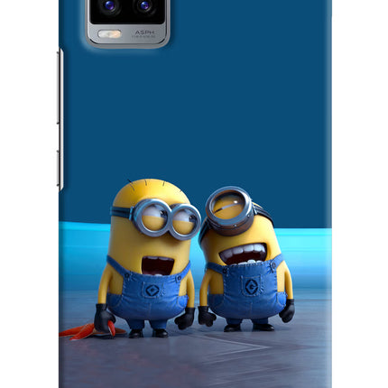 Minion Laughing Vivo V20 Hard Case Back Cover by Casekaro