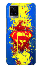 Superman logo Vivo V20 Hard Case Back Cover by Casekaro