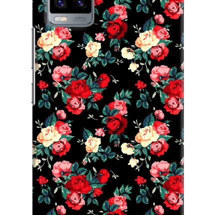 Rose Pattern Vivo V20 Hard Case Back Cover by Casekaro