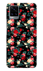 Rose Pattern Vivo V20 Hard Case Back Cover by Casekaro