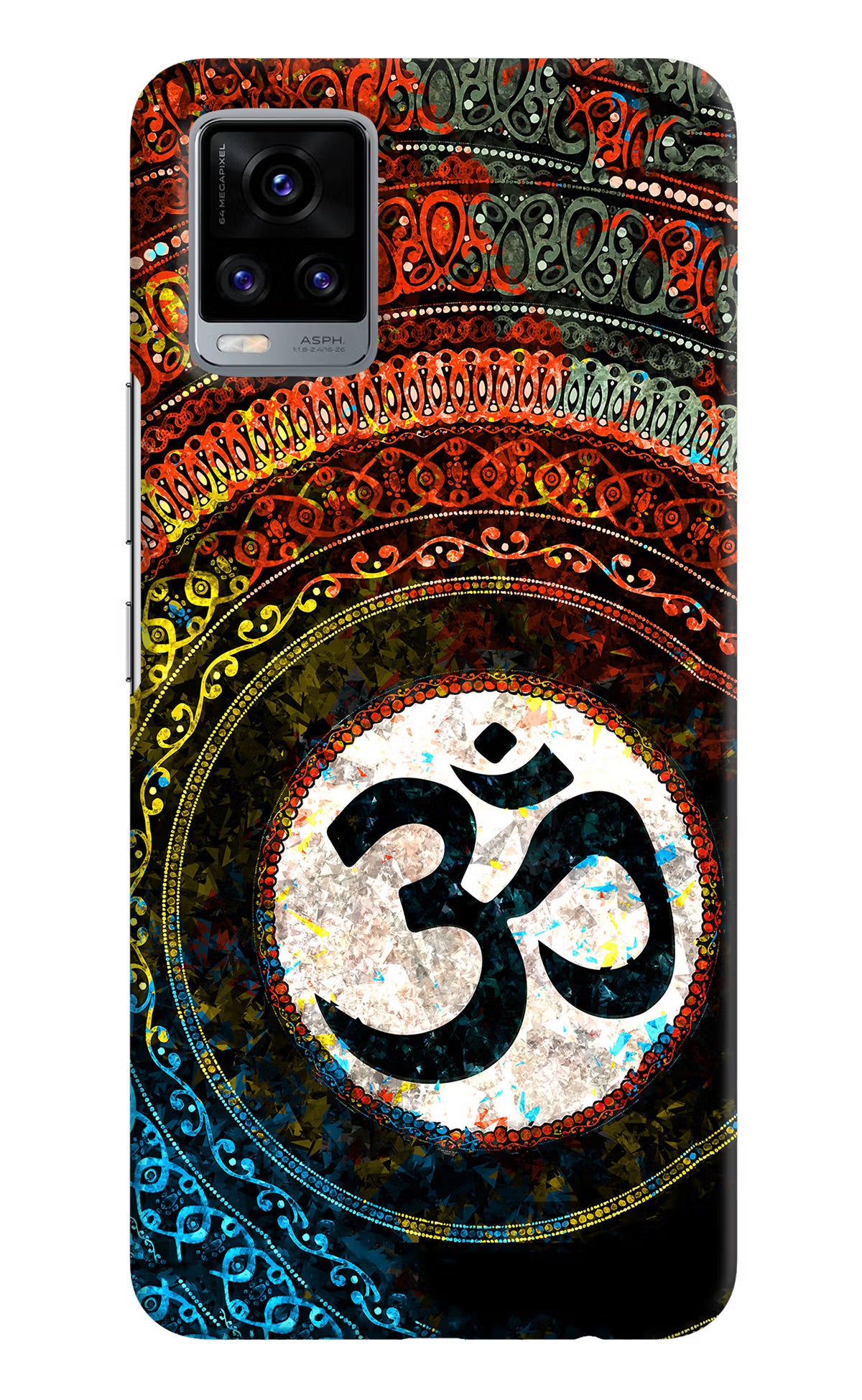 Om Cultural Vivo V20 Hard Case Back Cover by Casekaro