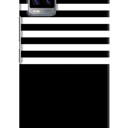 Black and White Print Vivo V20 Hard Case Back Cover by Casekaro