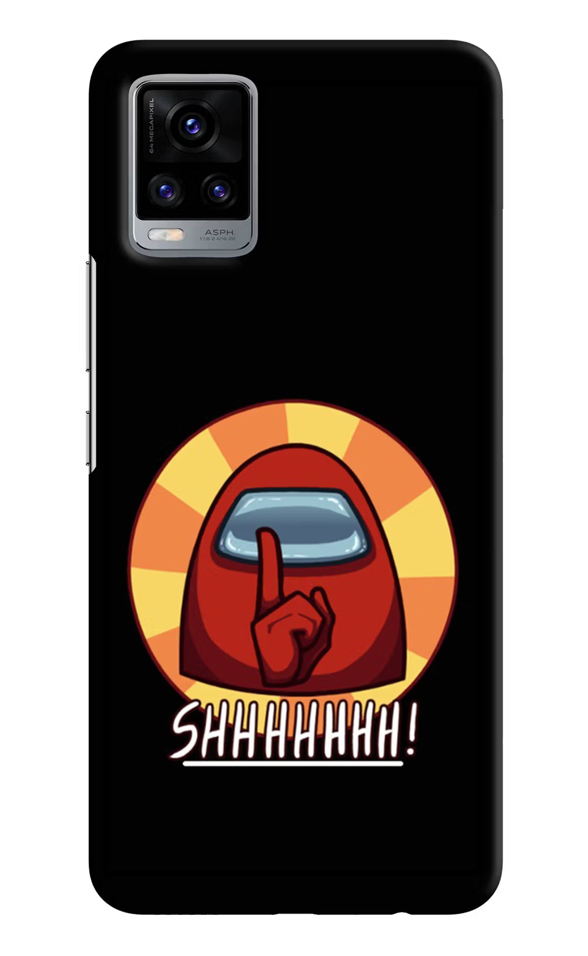 Among Us Shhh! Vivo V20 Hard Case Back Cover by Casekaro