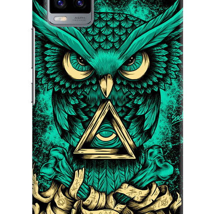 Green Owl Vivo V20 Hard Case Back Cover by Casekaro