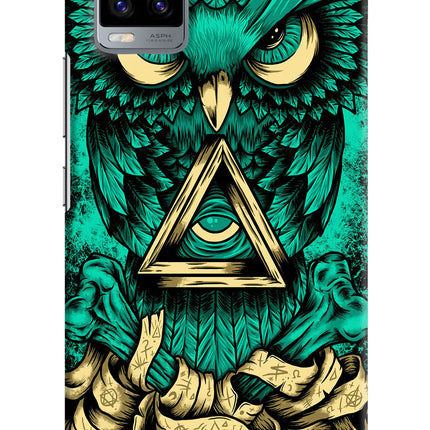 Green Owl Vivo V20 Hard Case Back Cover by Casekaro