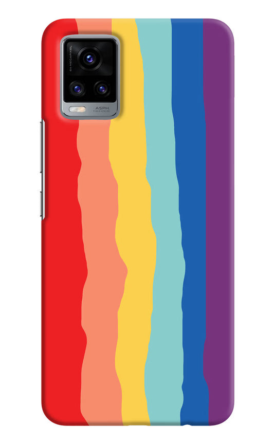 Rainbow Vivo V20 Hard Case Back Cover by Casekaro