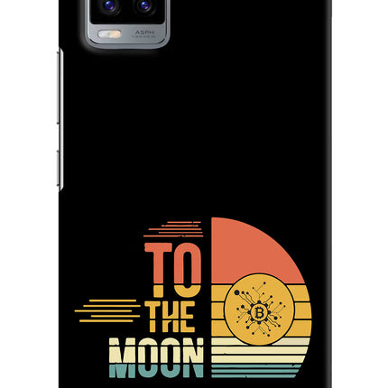 To the Moon Vivo V20 Hard Case Back Cover by Casekaro