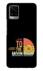 To the Moon Vivo V20 Hard Case Back Cover by Casekaro