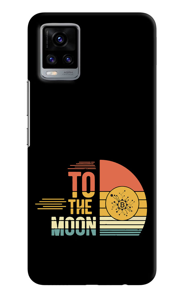 To the Moon Vivo V20 Hard Case Back Cover by Casekaro