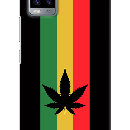 Weed Flag Vivo V20 Hard Case Back Cover by Casekaro