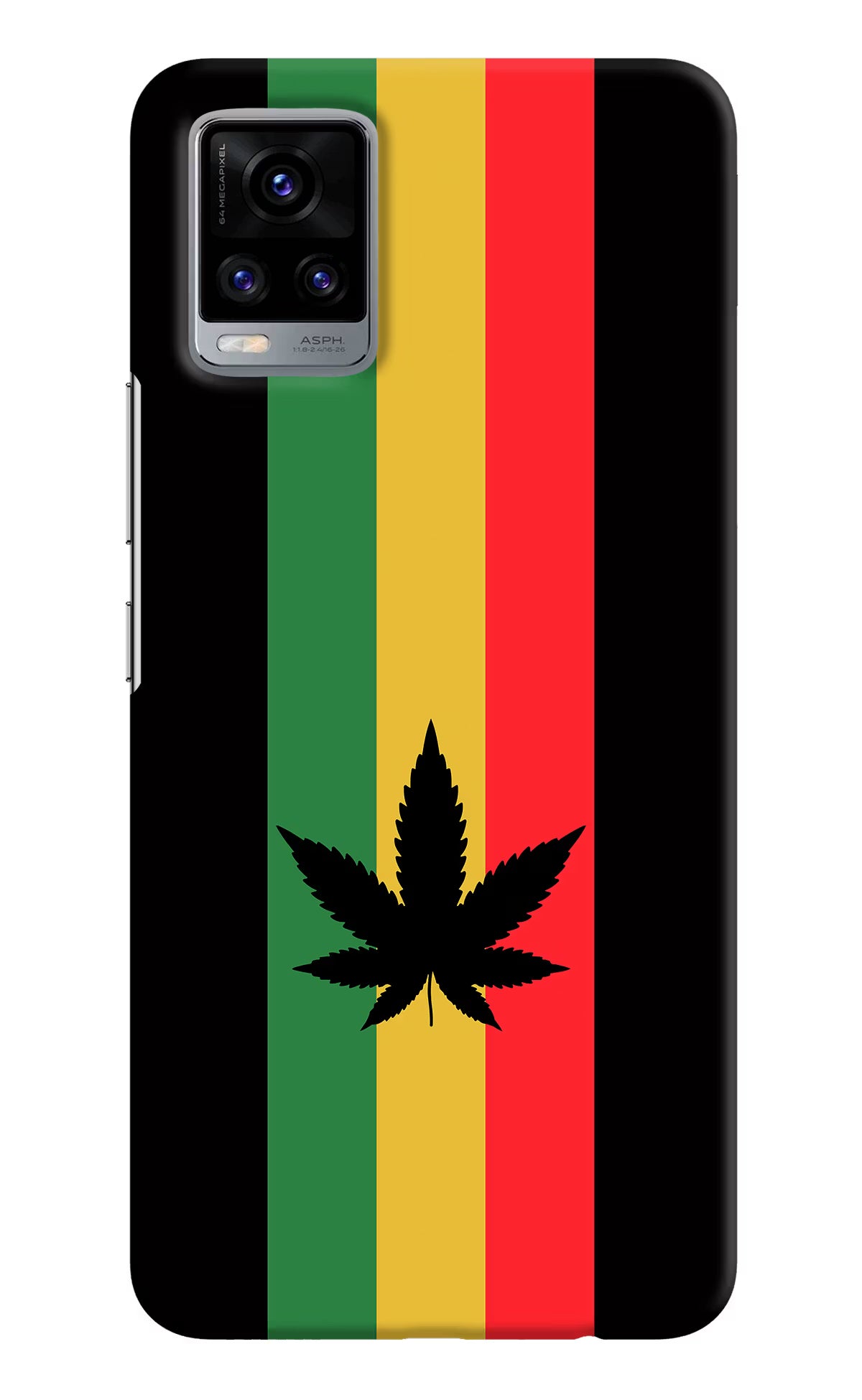 Weed Flag Vivo V20 Hard Case Back Cover by Casekaro