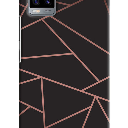 Geometric Pattern Vivo V20 Hard Case Back Cover by Casekaro