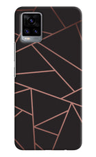 Geometric Pattern Vivo V20 Hard Case Back Cover by Casekaro