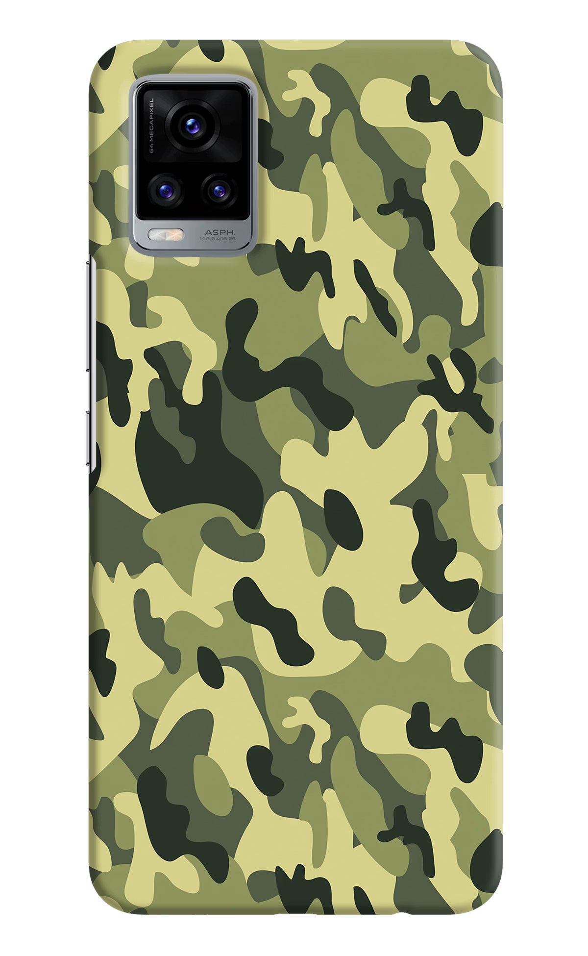 Camouflage Vivo V20 Hard Case Back Cover by Casekaro