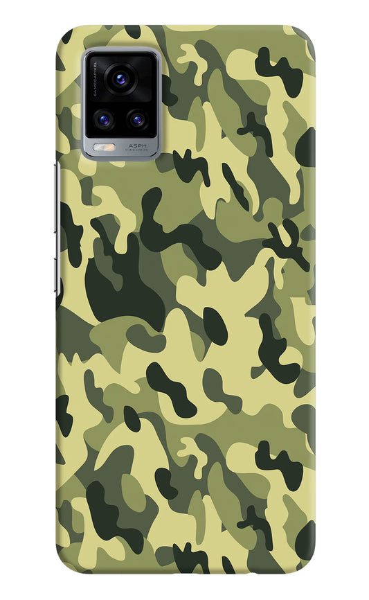 Camouflage Vivo V20 Hard Case Back Cover by Casekaro