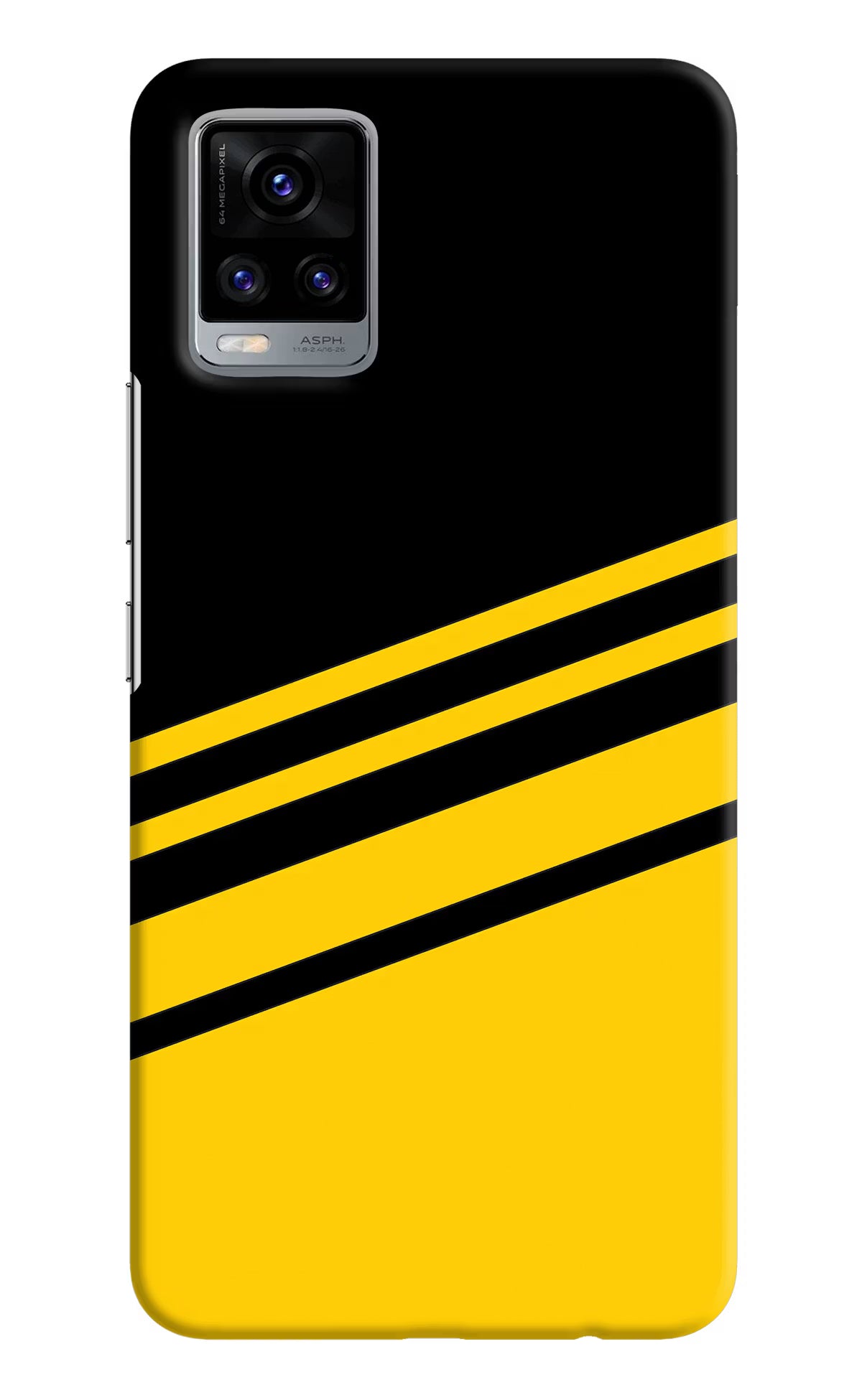Yellow Shades Vivo V20 Hard Case Back Cover by Casekaro