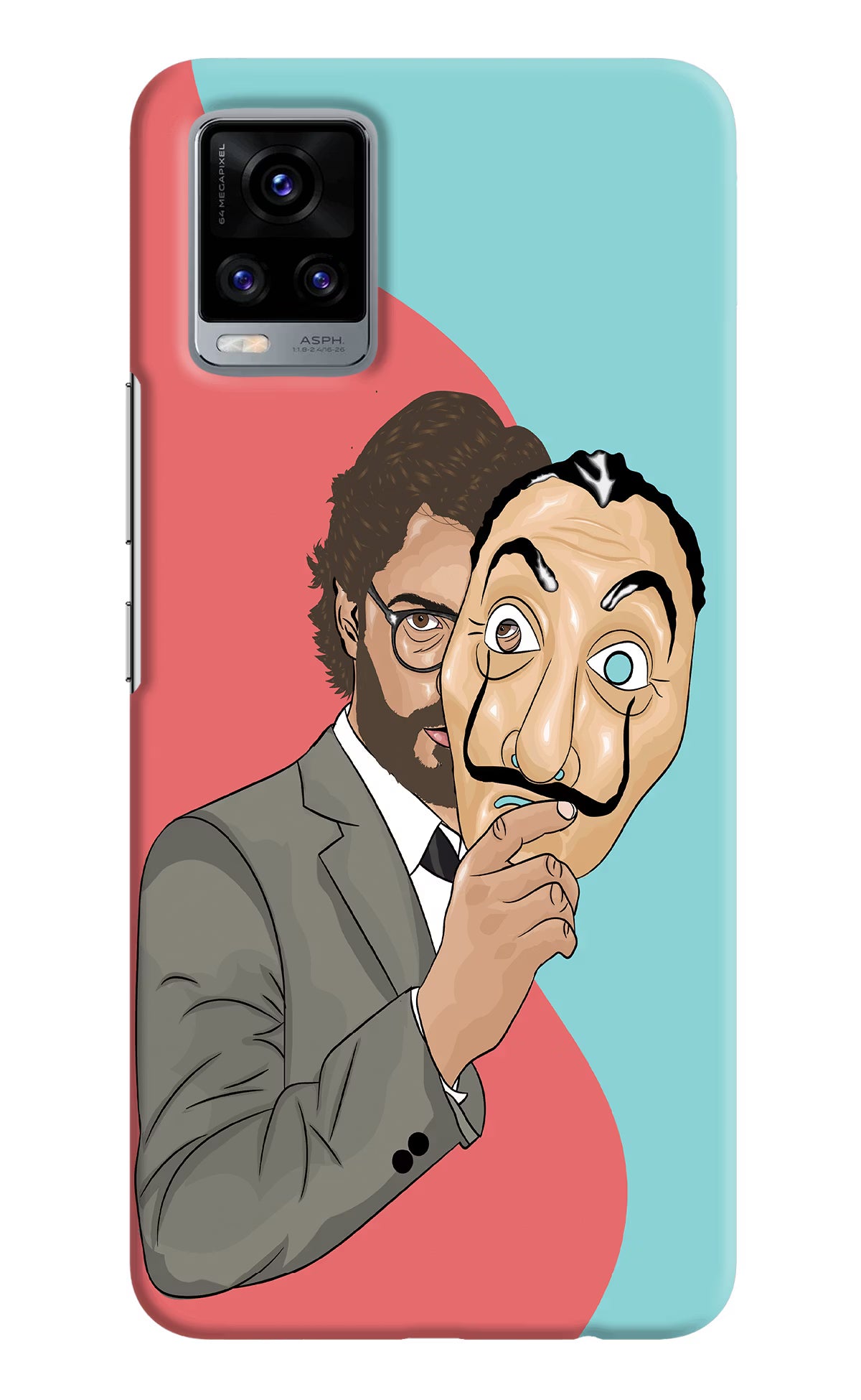 Professor Vivo V20 Hard Case Back Cover by Casekaro