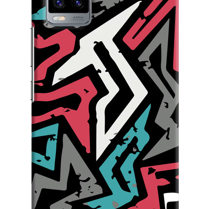 Geometric Graffiti Vivo V20 Hard Case Back Cover by Casekaro