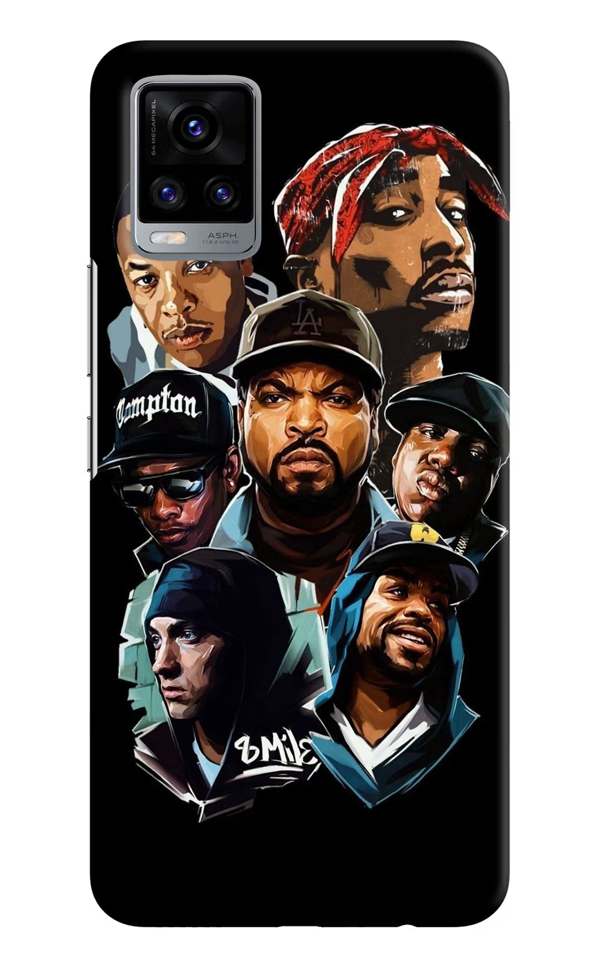 Rappers Vivo V20 Hard Case Back Cover by Casekaro
