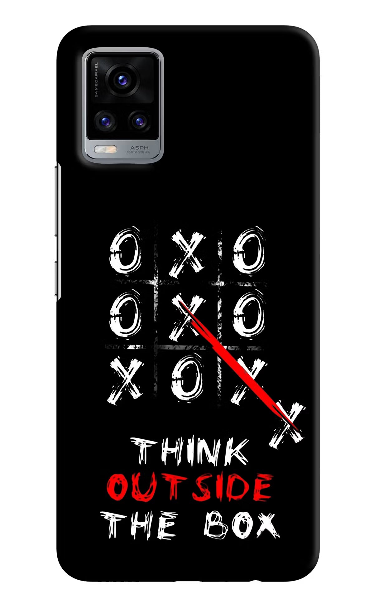 Think out of the BOX Vivo V20 Hard Case Back Cover by Casekaro