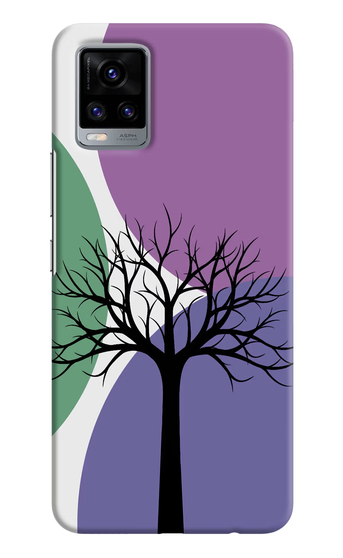 Tree Art Vivo V20 Hard Case Back Cover by Casekaro