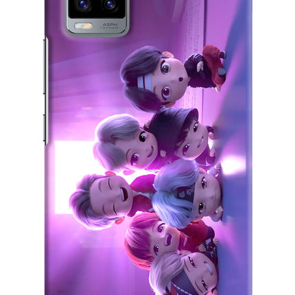 BTS Chibi Vivo V20 Hard Case Back Cover by Casekaro