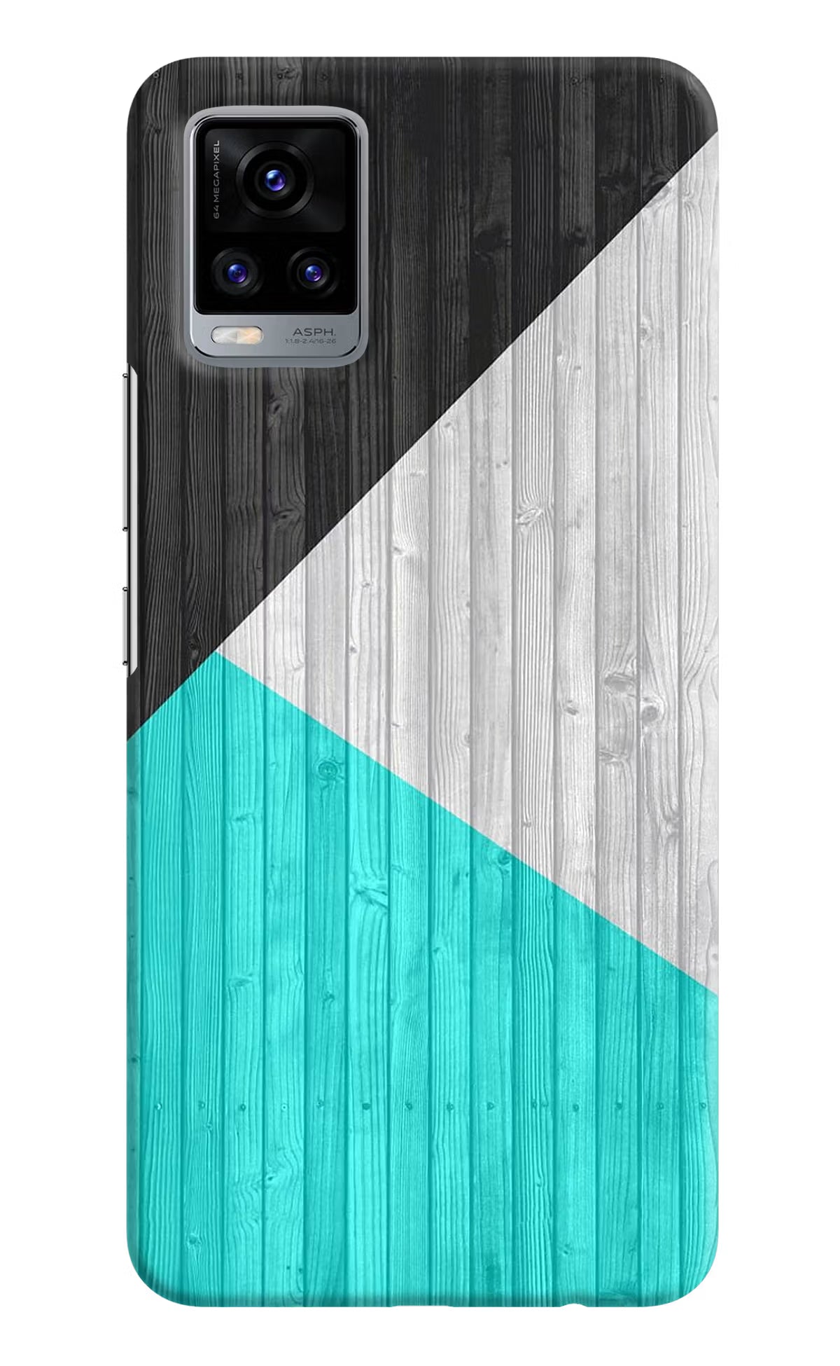 Wooden Abstract Vivo V20 Hard Case Back Cover by Casekaro