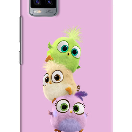 Cute Little Birds Vivo V20 Hard Case Back Cover by Casekaro
