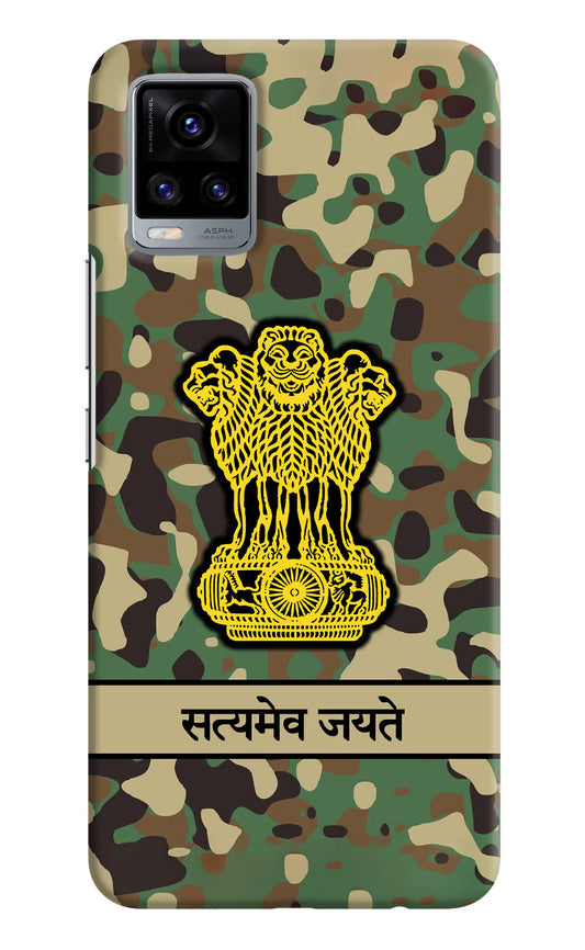 Satyamev Jayate Army Vivo V20 Hard Case Back Cover by Casekaro