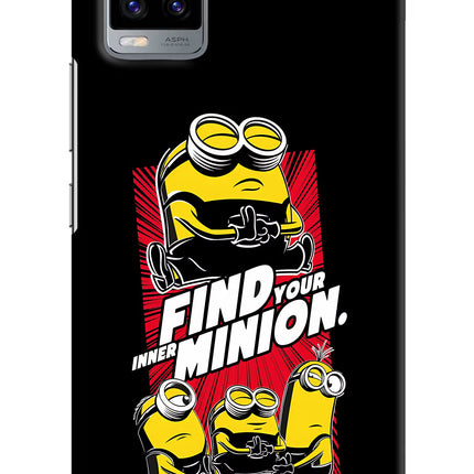 Find your inner Minion Vivo V20 Hard Case Back Cover by Casekaro