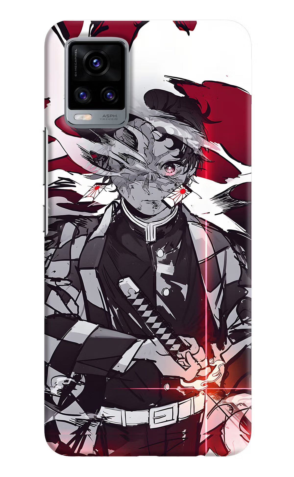 Demon Slayer Vivo V20 Hard Case Back Cover by Casekaro