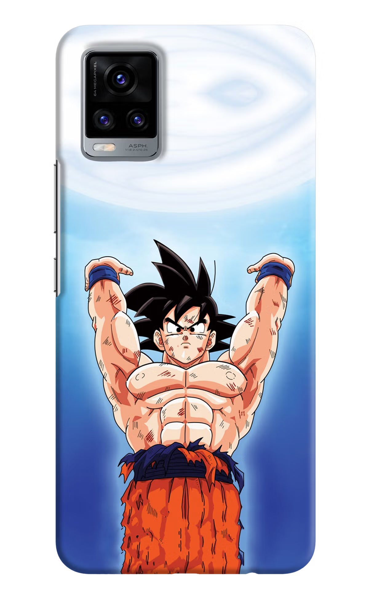 Goku Power Vivo V20 Hard Case Back Cover by Casekaro