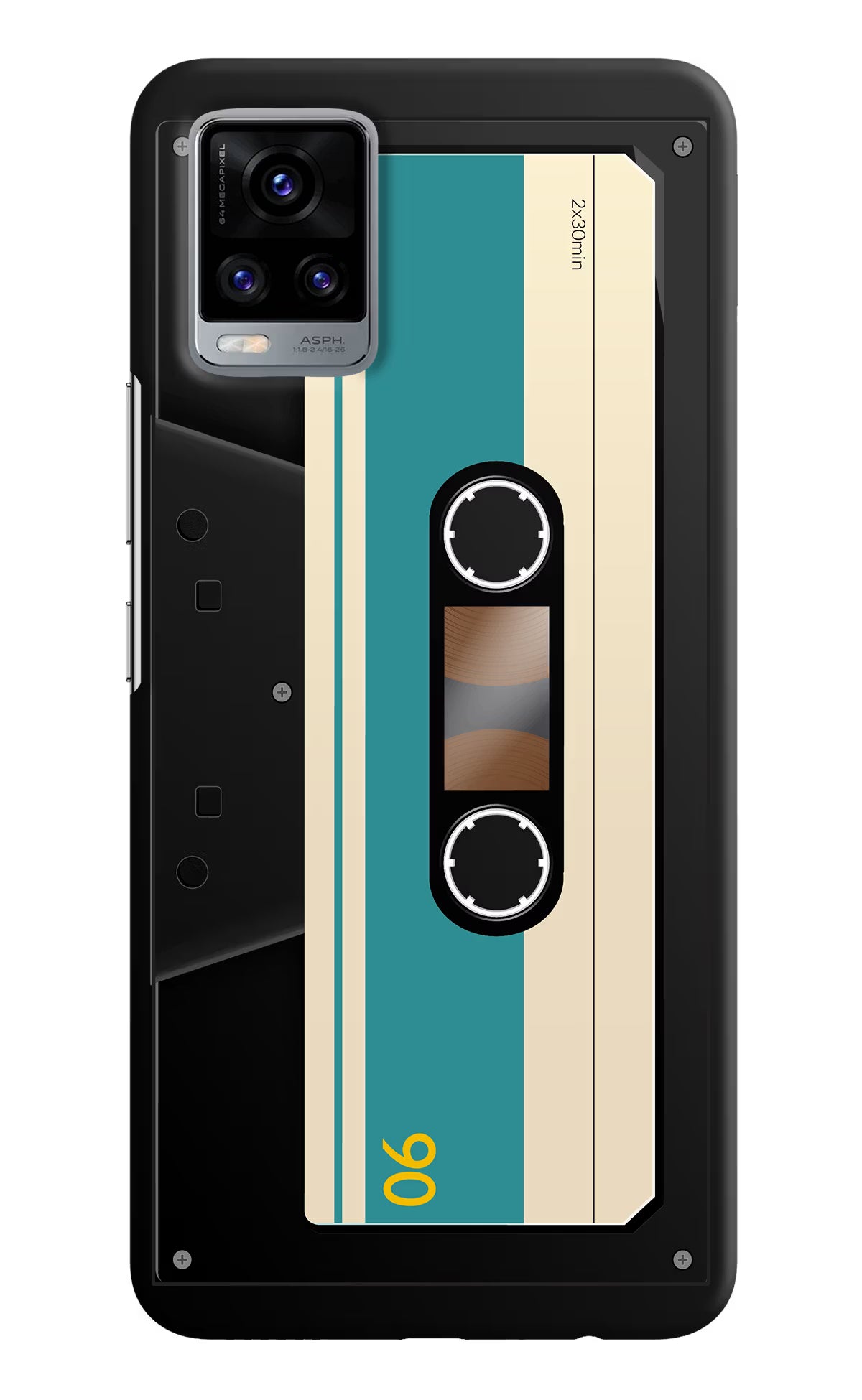 Cassette Vivo V20 Hard Case Back Cover by Casekaro