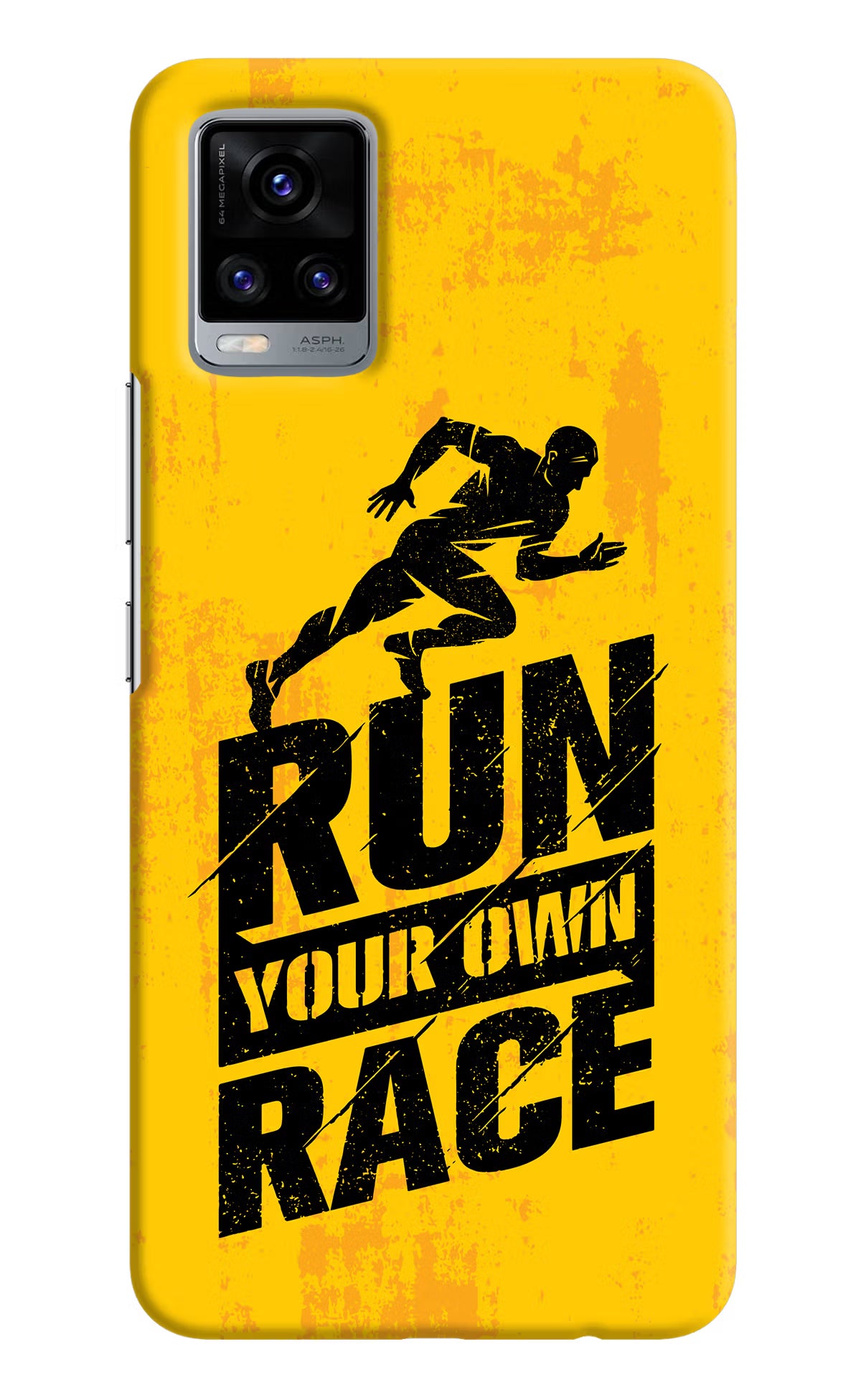 Run Your Own Race Vivo V20 Hard Case Back Cover by Casekaro