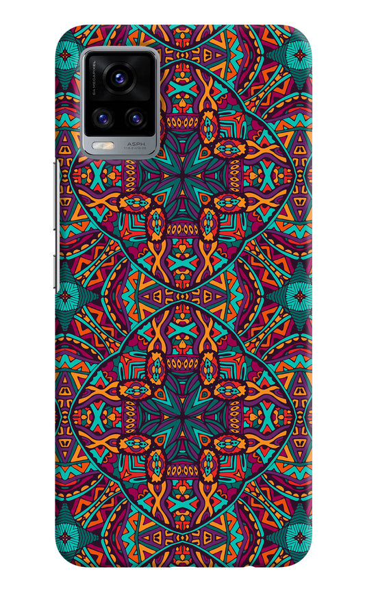 Colour Mandala Vivo V20 Hard Case Back Cover by Casekaro