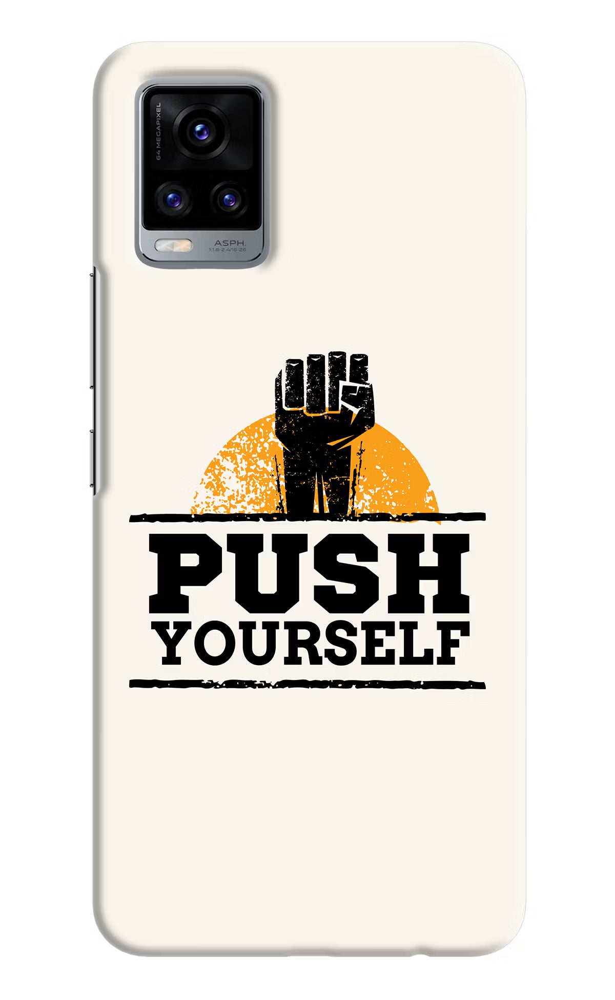 Push Yourself Vivo V20 Hard Case Back Cover by Casekaro
