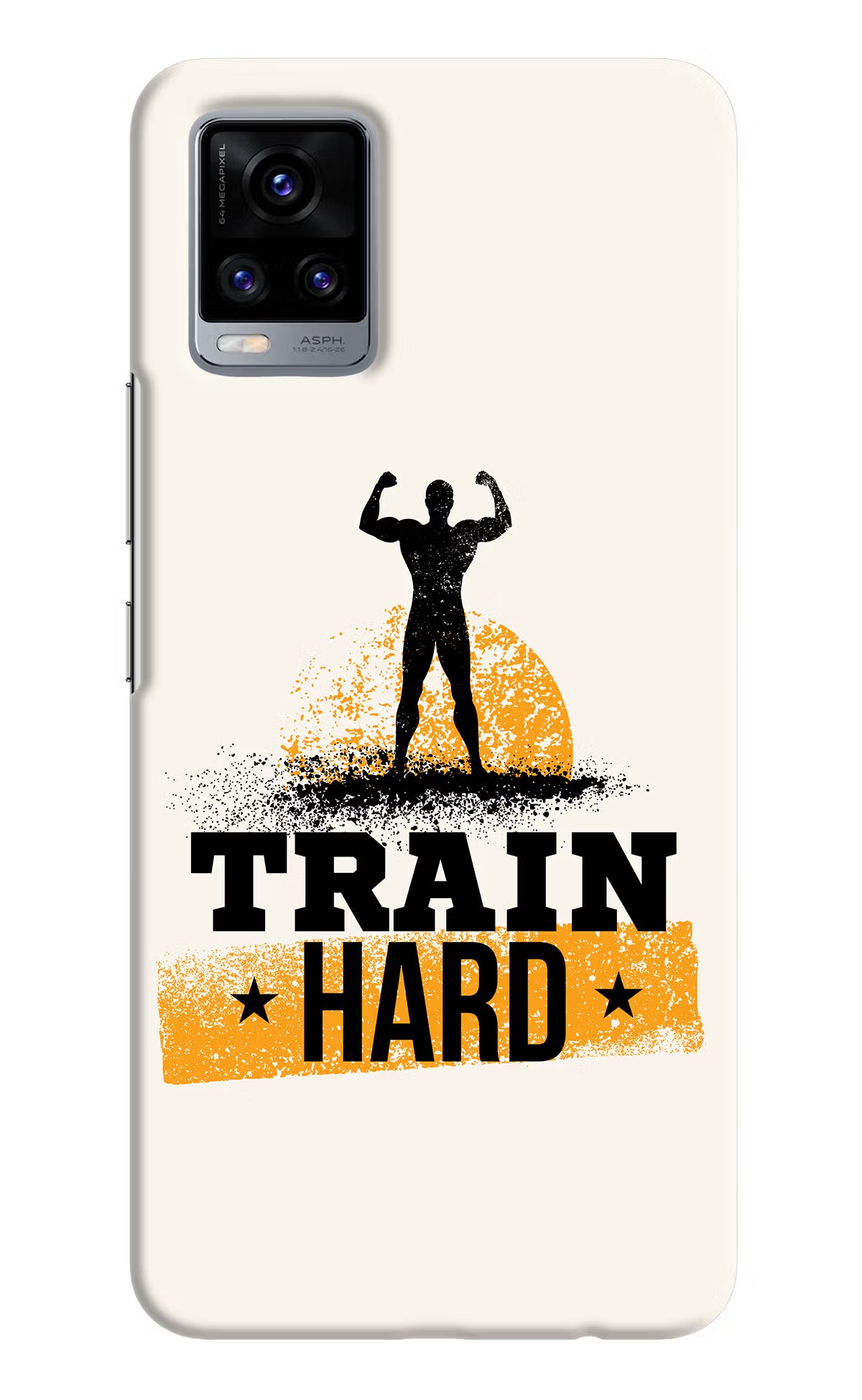 Train Hard Vivo V20 Hard Case Back Cover by Casekaro