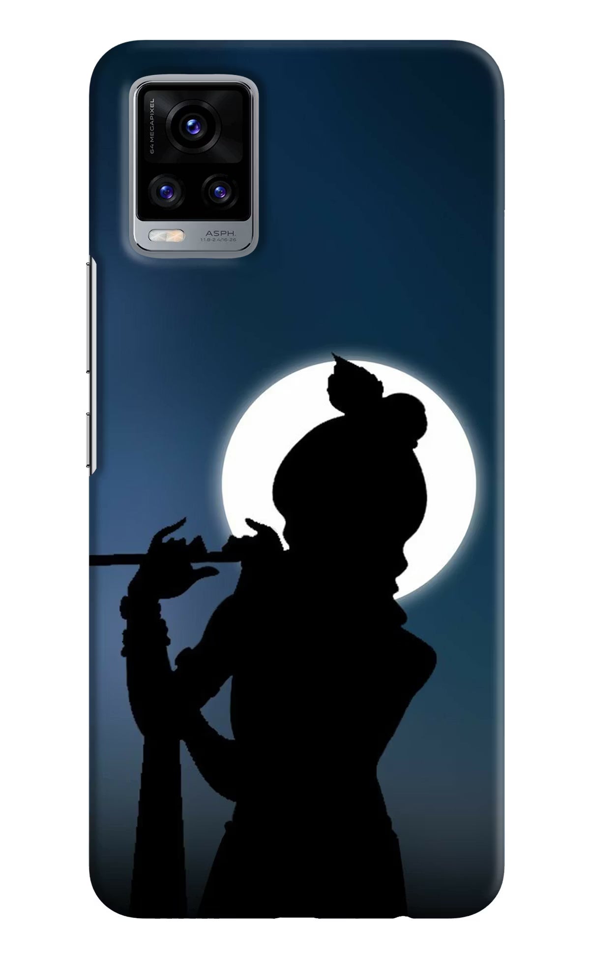 Shri Krishna Silhouette Vivo V20 Hard Case Back Cover by Casekaro