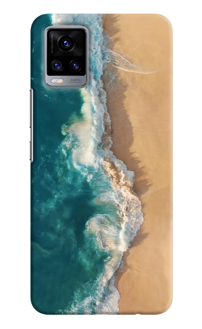 Ocean Beach Vivo V20 Hard Case Back Cover by Casekaro