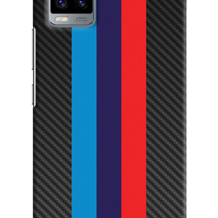 BMW Stripes Pattern Vivo V20 Hard Case Back Cover by Casekaro