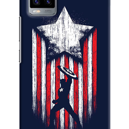 Captain America Marvel Art Vivo V20 Hard Case Back Cover by Casekaro