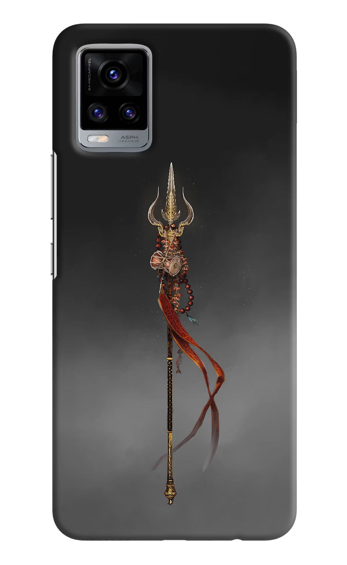 Shiv Trishul Vivo V20 Hard Case Back Cover by Casekaro