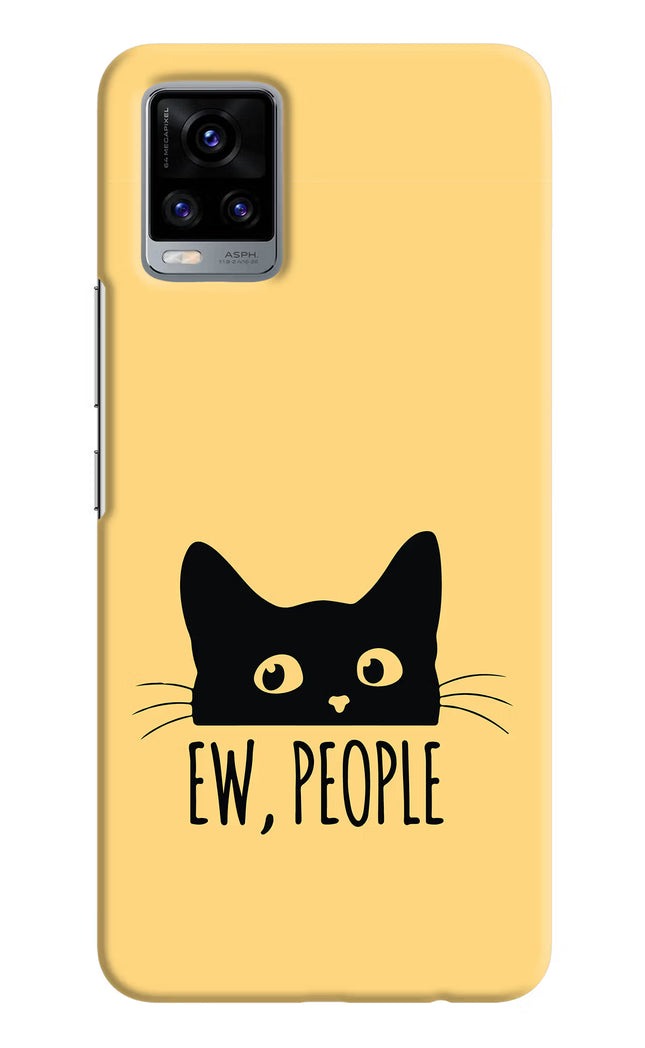 Ew People Catitude Vivo V20 Hard Case Back Cover by Casekaro