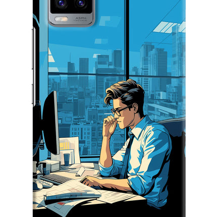 Focused Hustler (AI Generated) Vivo V20 Hard Case Back Cover by Casekaro