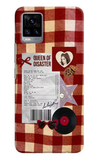 Queen of Disaster Vivo V20 Hard Case Back Cover by Casekaro