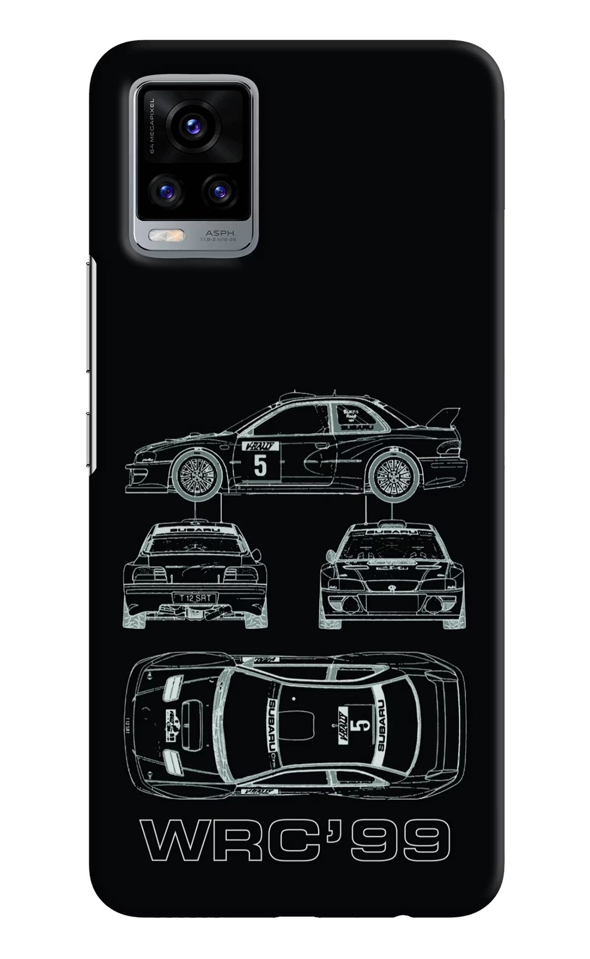WRC'99 Vivo V20 Hard Case Back Cover by Casekaro