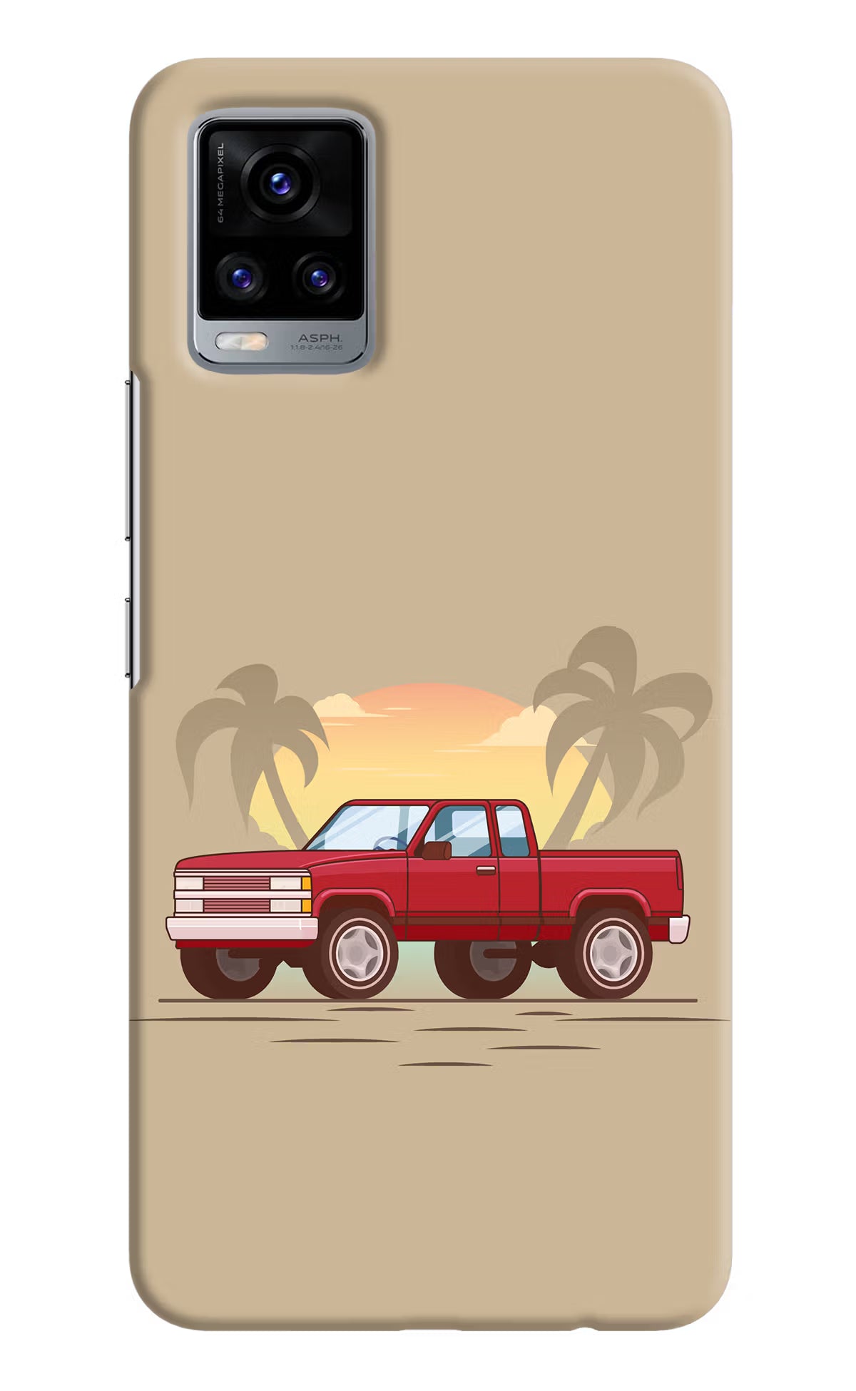 Desert Classic Drive Vivo V20 Hard Case Back Cover by Casekaro