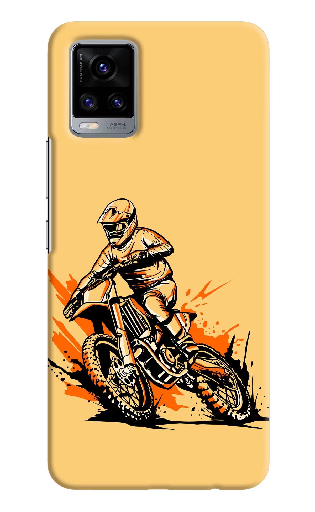 Off-Road Fury Vivo V20 Hard Case Back Cover by Casekaro