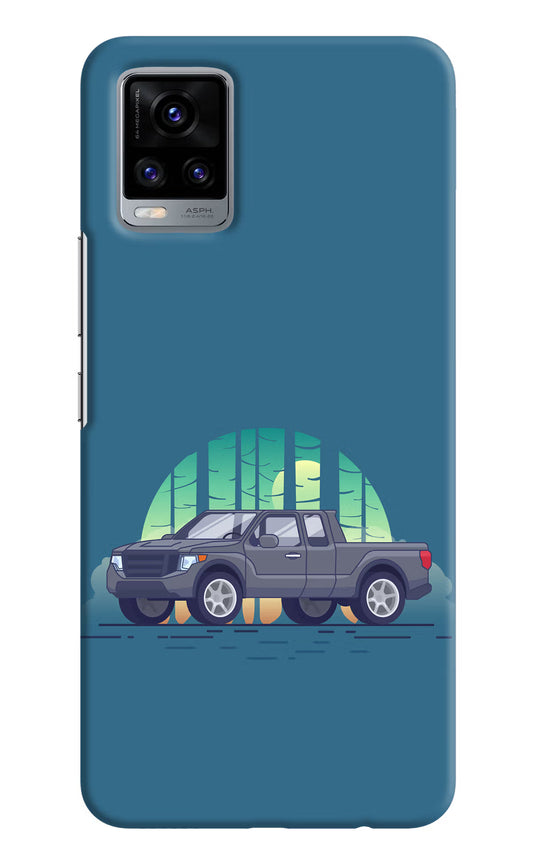 Retro Garage Vibe Vivo V20 Hard Case Back Cover by Casekaro